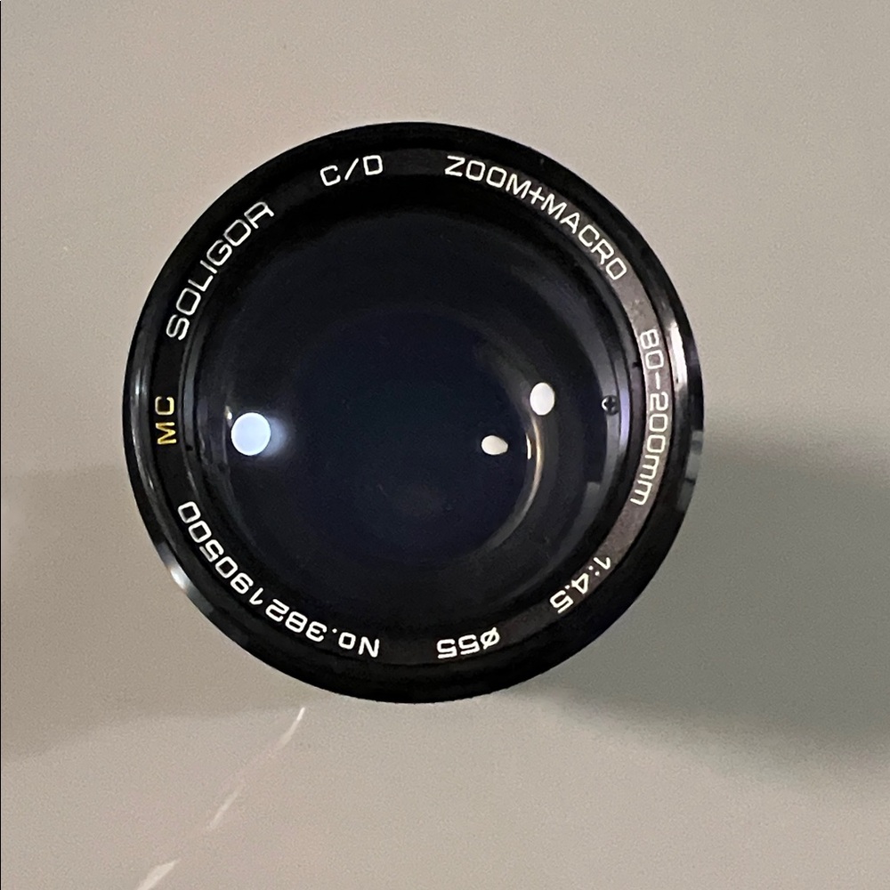 Soligor 80-200mm Zoom Lens - Black Vintage lens